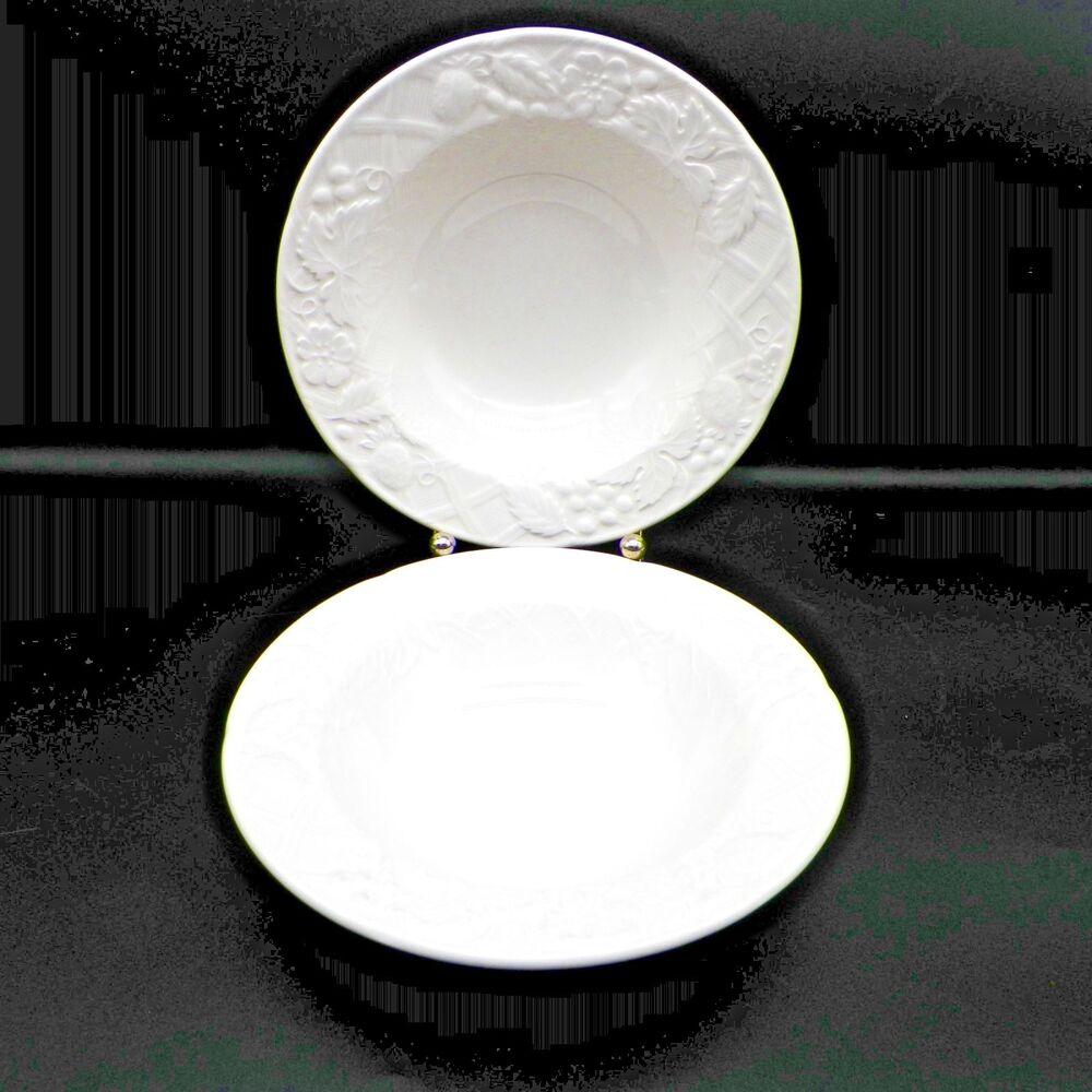 Mikasa English Countryside 6.75" Rimmed Bowl DP900 Set of 2 Fruit Dessert Bowls